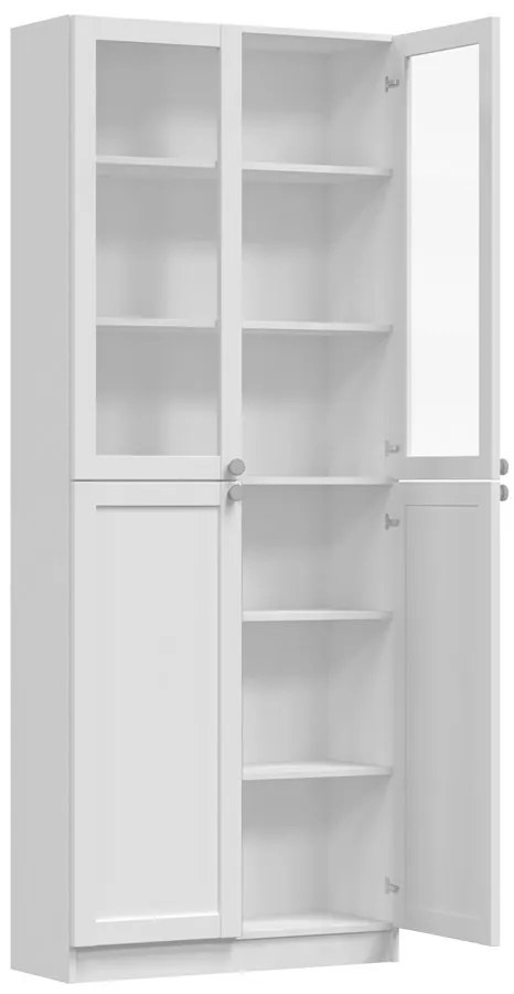 PAFOS W80/2SH polcos szekrény 200x80, 80.5x200x31 cm, fehér