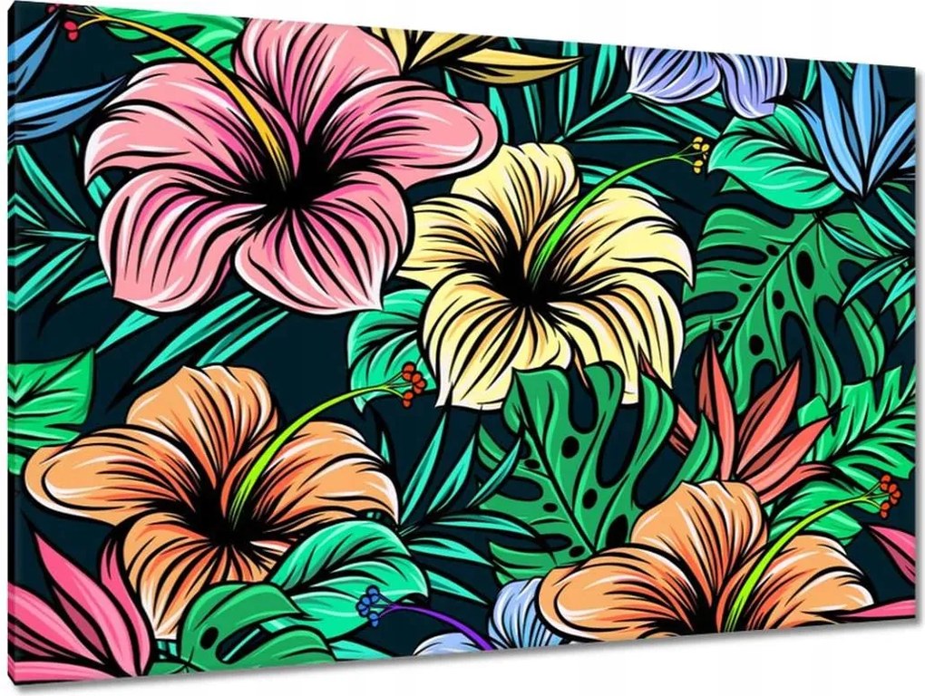 Vászonkép 120x80 Monstera Zöld levél