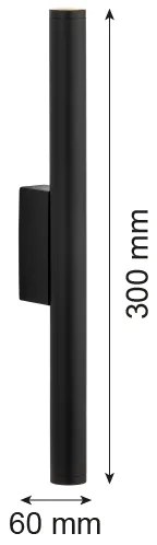 Argon 7222 - LED fali lámpa GRECO 2xLED/4,2W/230V 3000K fekete