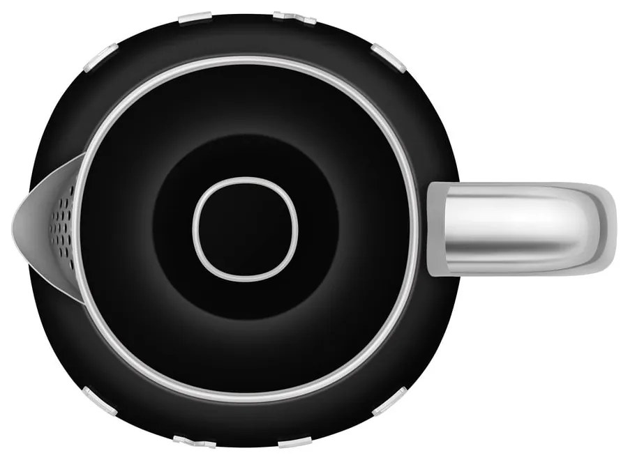 Fekete rozsdamentes acél vízforraló 800 ml Retro Style – SMEG