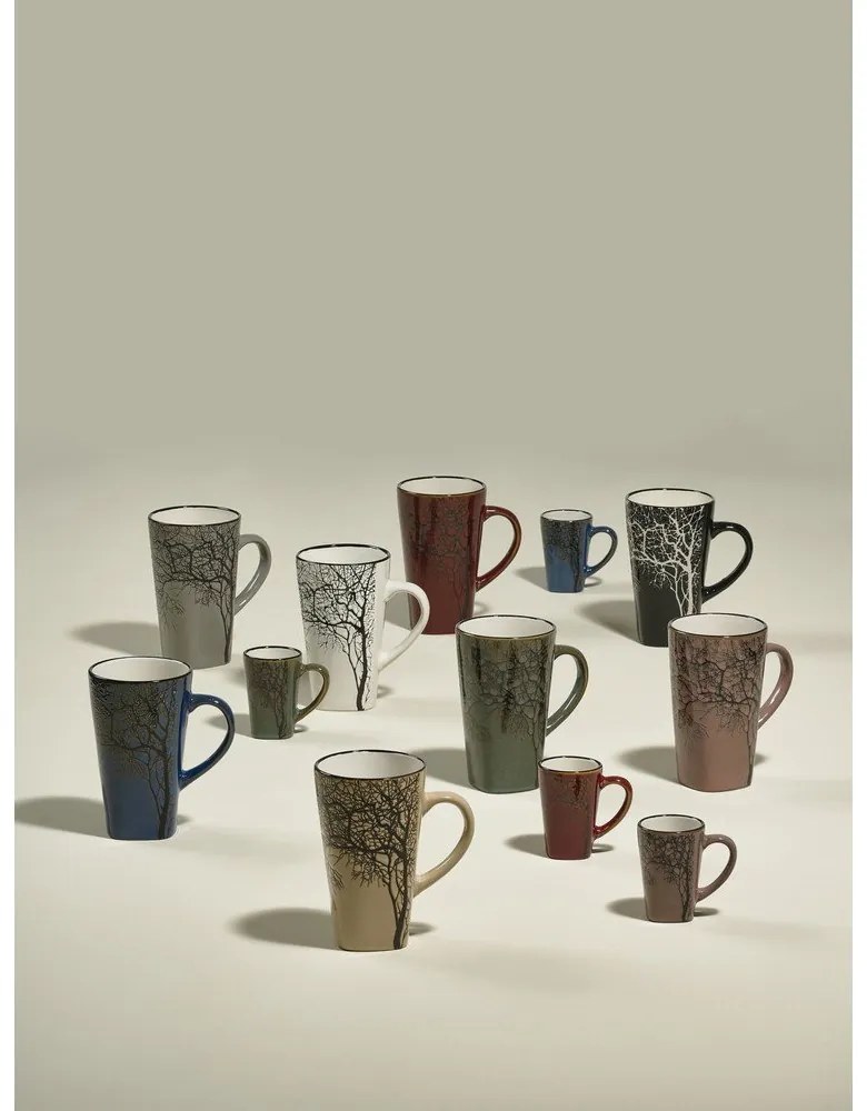 Piros agyagkerámia eszpresszó bögre szett 4 db-os 100 ml Hela – Villa Collection