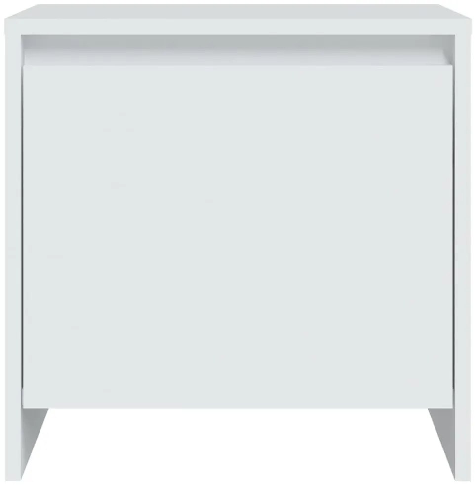vidaXL 2 db fehér szerelt fa éjjeliszekrény 45x34x44,5 cm