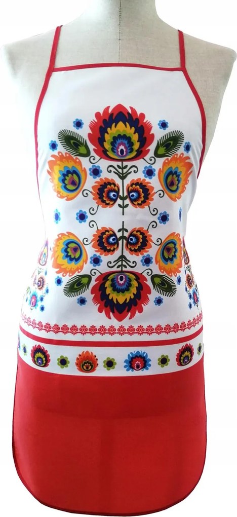 Vadász konyhai kötény, piros