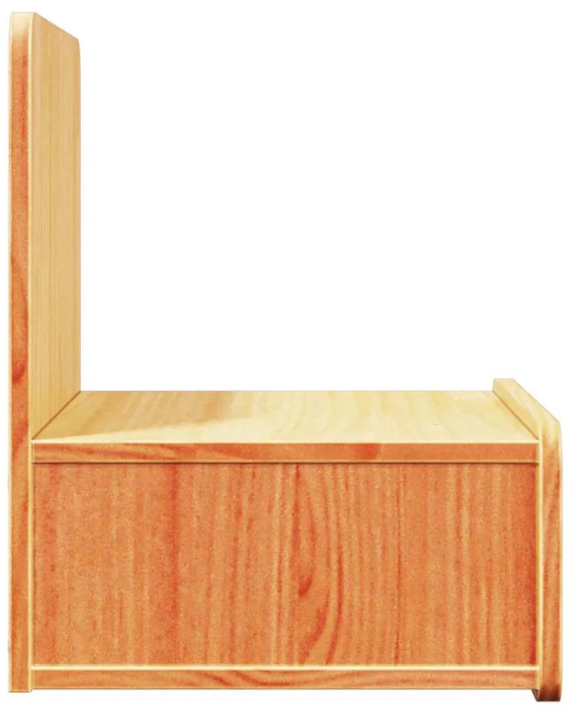 Éjjeli asztal 2 pcs Viaszbarna 44 x 32.5 x 40 cm Tömör fenyőfa