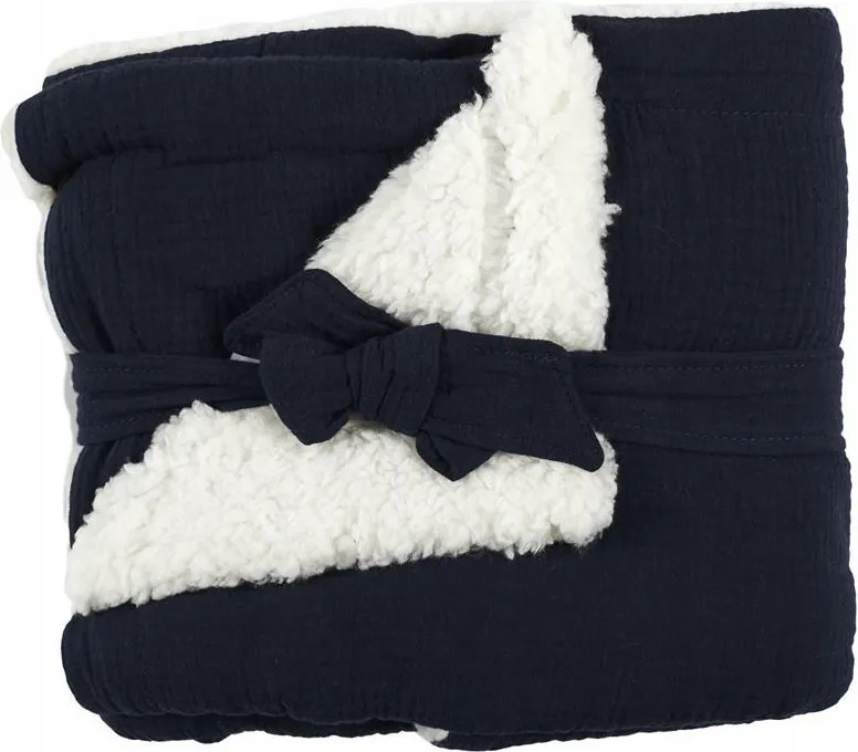 Bébi Takaró 70x100 cm kék pamut és poliészter