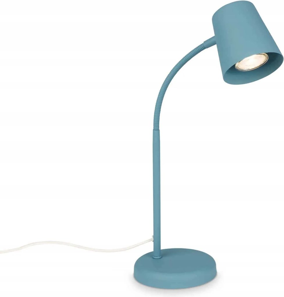 Briloner asztali lámpa türkiz, 38,5 cm, GU10, dönthető fejjel