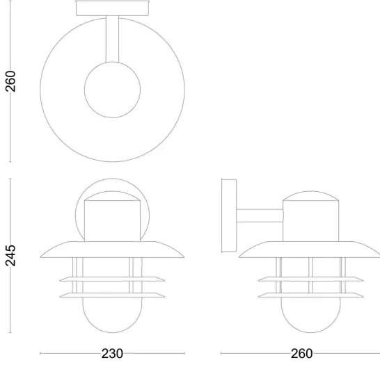 Philips - Kültéri fali lámpa INYMA 1xE27/25W/230V IP44