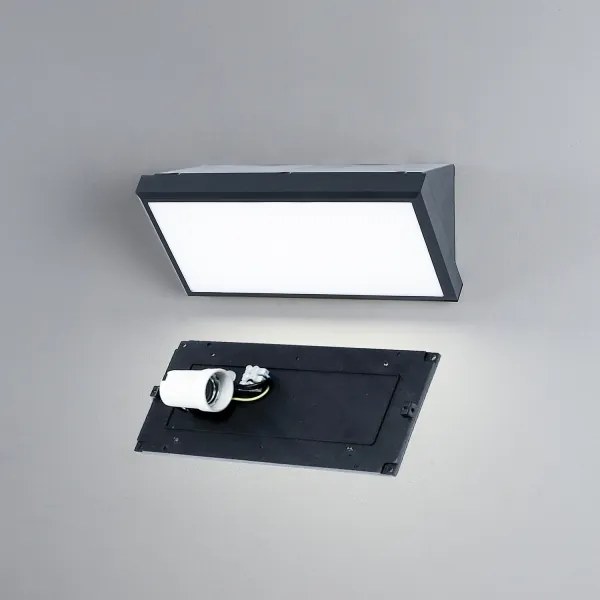 BRILAGI-LED RGBW kültéri fali lámpatest TRIANGLE 1xE27/12W/230V antracit IP65