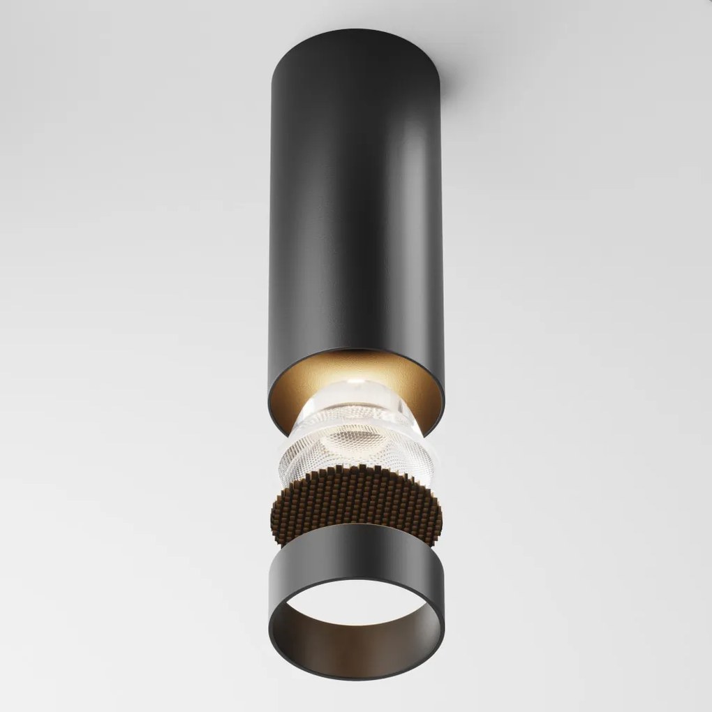 MAYTONI C056CL-L12B3K-W-D-B Hengeres Mennyezeti Lámpa Fekete LED IP20
