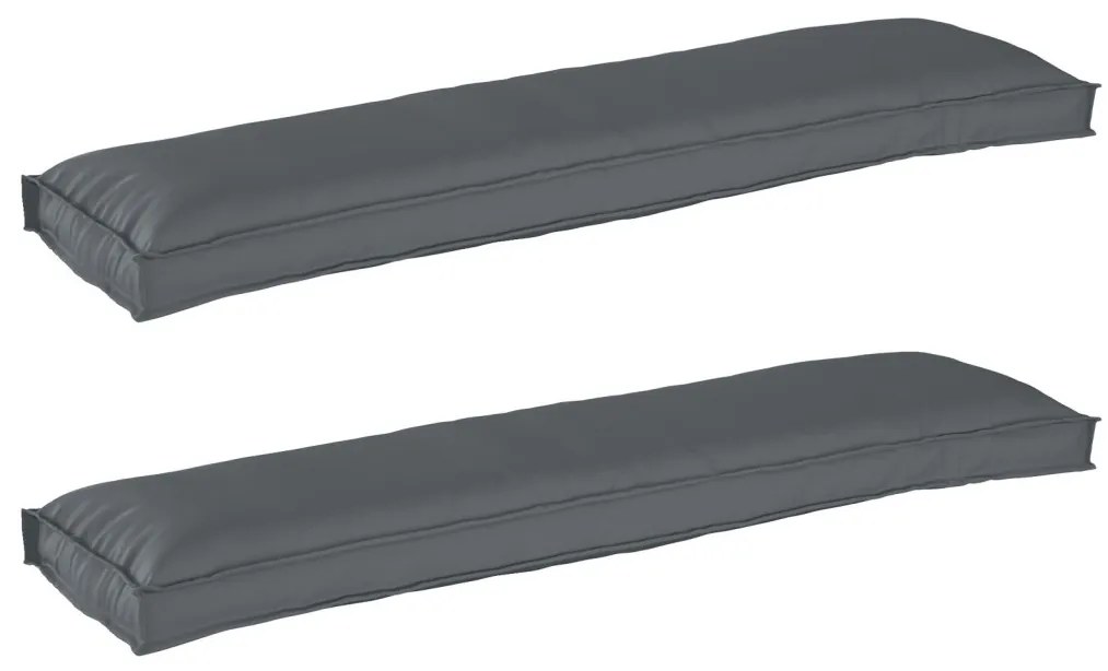 Raklap párna készlet 2 pcs Antracit 150 x 40 x 8 cm