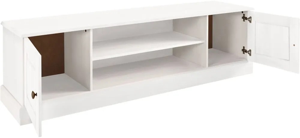 Fehér borovi fenyő TV-állvány 45x40 cm Mille – Støraa