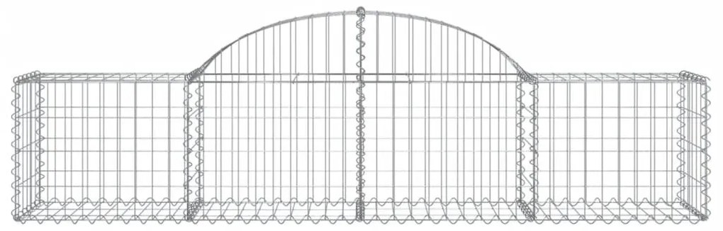 40 db íves horganyzott vas gabion kosár 200x50x40/60 cm
