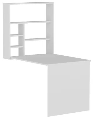 Munkaasztal polccal SEDIR 154,2x90 cm fehér