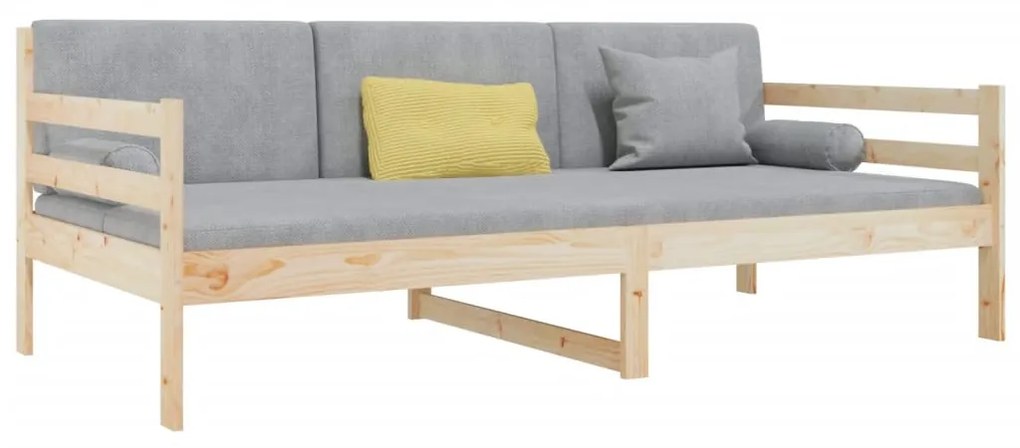 tömör fenyőfa kanapéágy matrac nélkül 90 x 190 cm