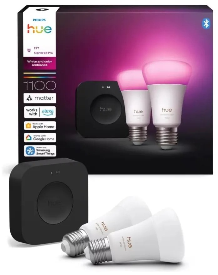 Alapkészlet Philips Hue WACA 2xE27/8,1W 1000-20000K + csatlakoztatáshoz szükséges eszköz