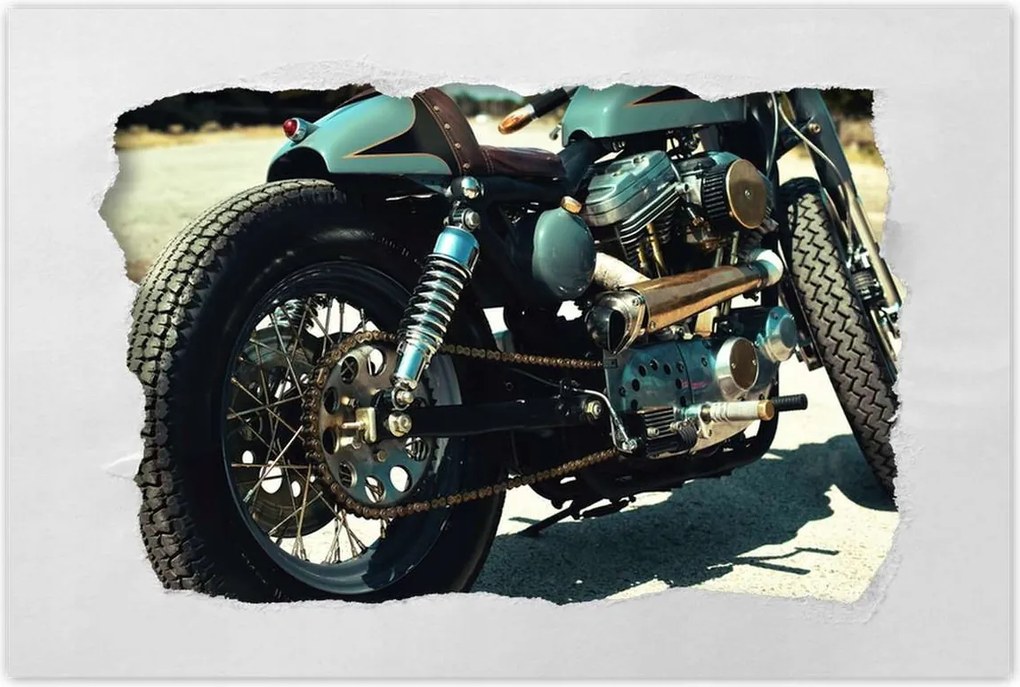 Poszterek 120x80 Klasszikus motorkerékpár Motor