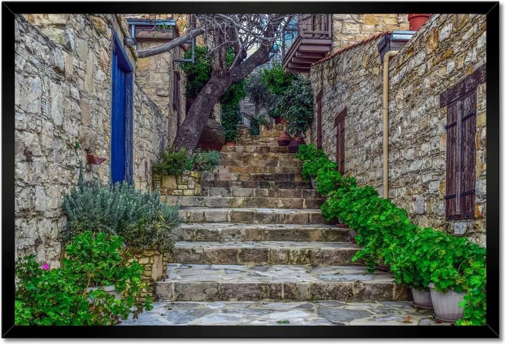 Poszterek keretben 60x40 Provence Lépcsők Kő