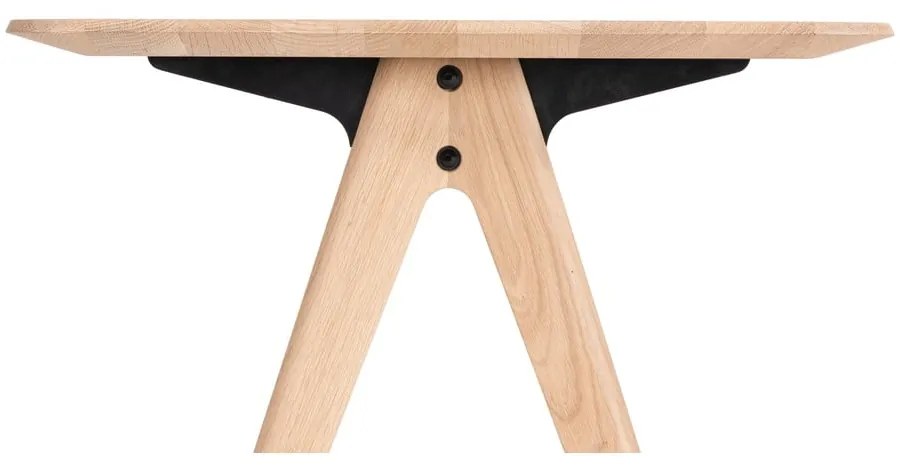 Tölgyfa íróasztal 60x120 cm Ava – Gazzda