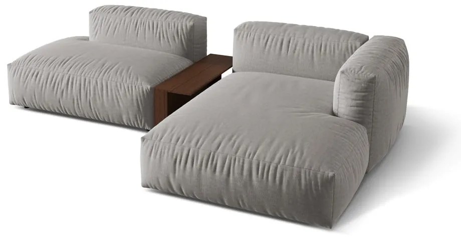 Világosszürke moduláris sarokkanapé (jobb oldali) Martina – Micadoni Home