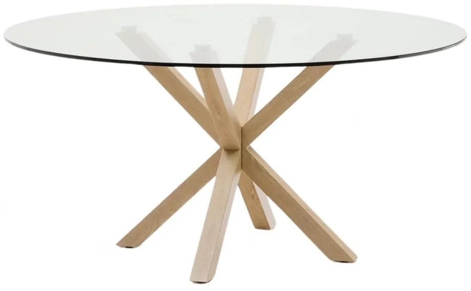 Kerek étkezőasztal üveg asztallappal ø 150 cm Argo – Kave Home