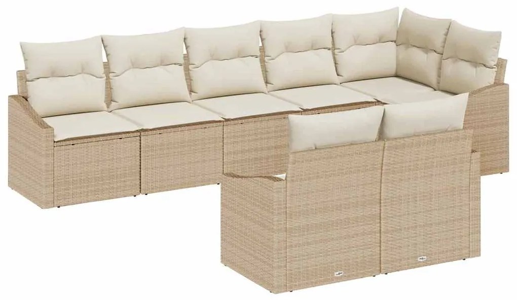 Kert étkező szett párnával tárolóval 8 pcs Beige és krém