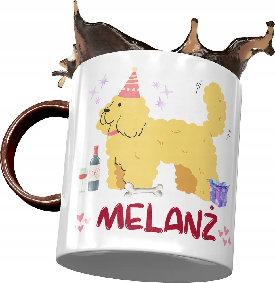 Bögre Bordó Vicces Melange Ajándék Nyomtatott Fotóval