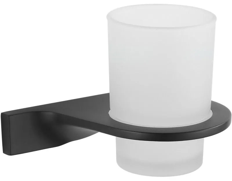 Mexen Rino fogkefetartó pohár, fekete - 7027038-70