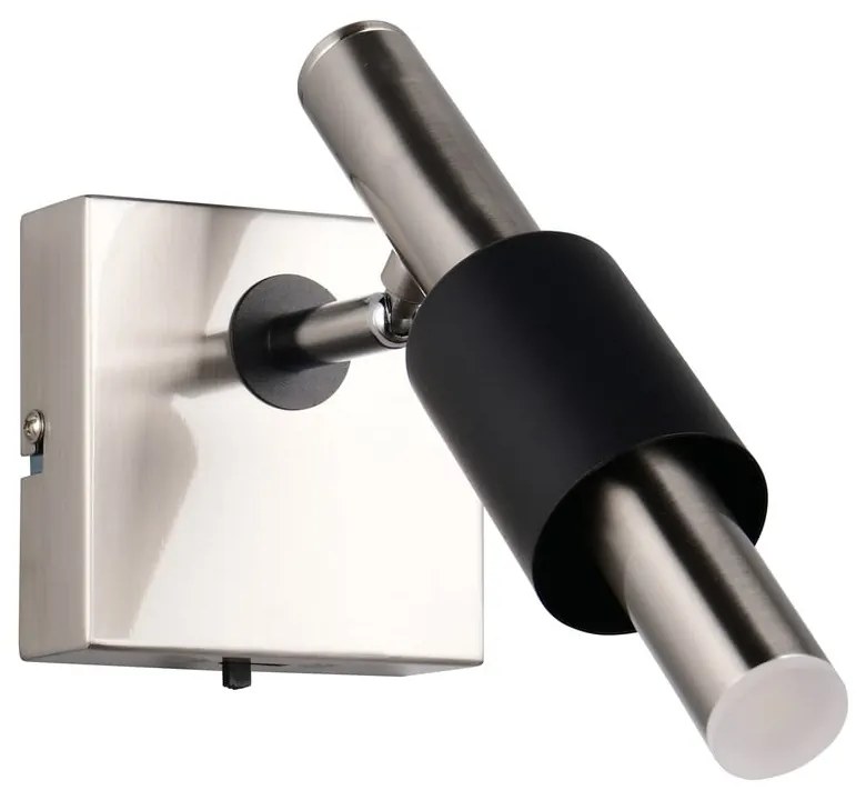 Fekete-ezüstszínű LED spotlámpa 20,5x10 cm Ikaris – Trio Select