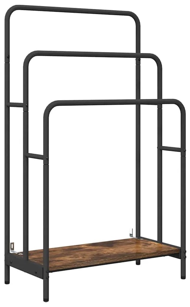 Ruhaszárító polcokkal Füstölt tölgy 60 x 30 x 100.5 cm Faanyag