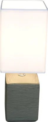 Globo 21677 Asztali lámpa kerámia barna, textil fehér, LxBxH:130x110x290, exkl. 1xE14 40W 230V