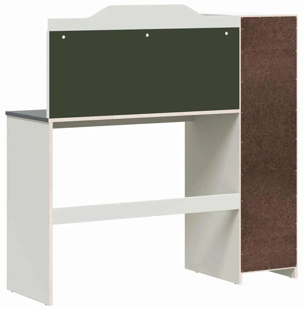 Táblafesték Íróasztal Fehér és szürke 120 x 45 x 118.5 cm