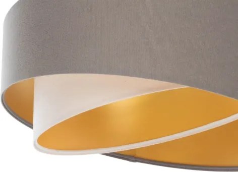 GALAXY univerzális E27 lámpabúra 45 cm szürke/fehér/arany