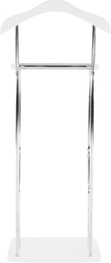 Fogas, néma szolga, króm + fehér, ELIAS