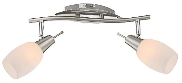 GLOBO 54983-2 - Irányítható spotlámpa GILLIAN 2xE14/40W kapcsolóval