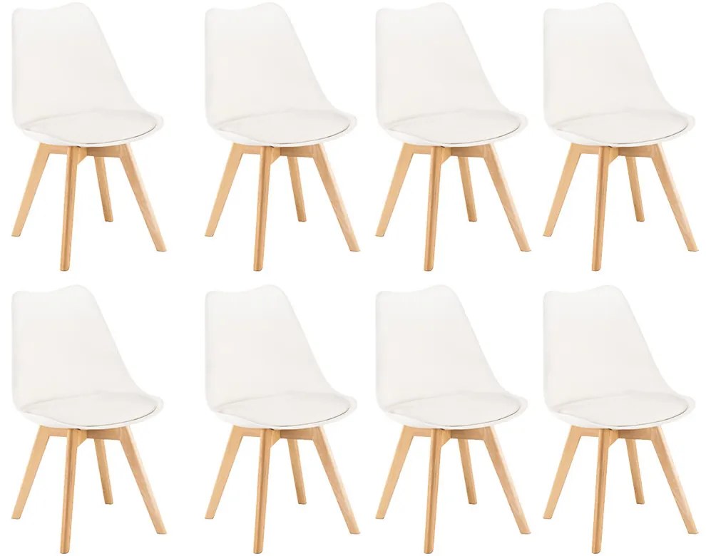 Silla étkezőszék 8 db fehér színben