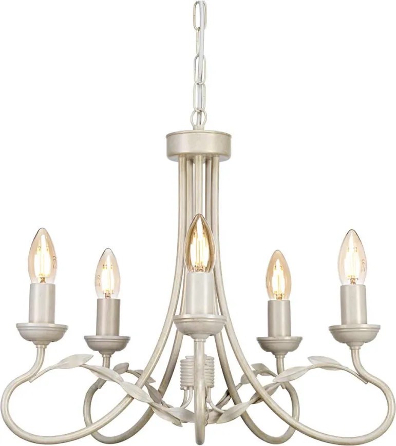 ELSTEAD OV5-IVORY-GOLD OLIVIA Provence Csillár Fehér, Ekrü, Arany E14 IP20