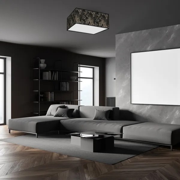 Mennyezeti lámpa SATINO 3xE27/60W/230V fekete/arany