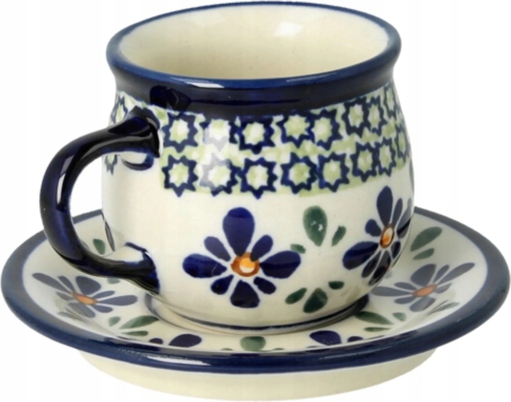 Csésze és csészealj Ceramika Bolesławiec 1 V. osztály 70 ml GU1121DEKDu60