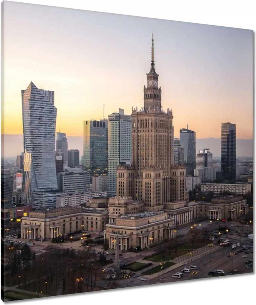 Vászonkép 80x80 Varsó Főváros Lengyel