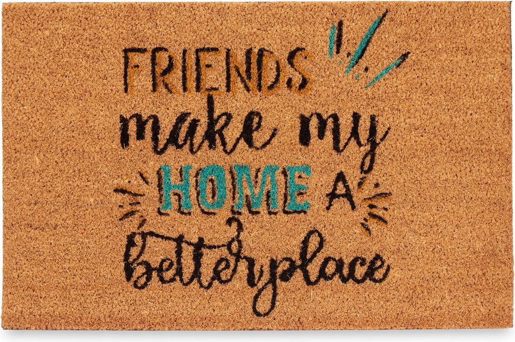 Lábtörlő Ajtó Alá Téglalap Alakú Felirattal 40 x 60 cm