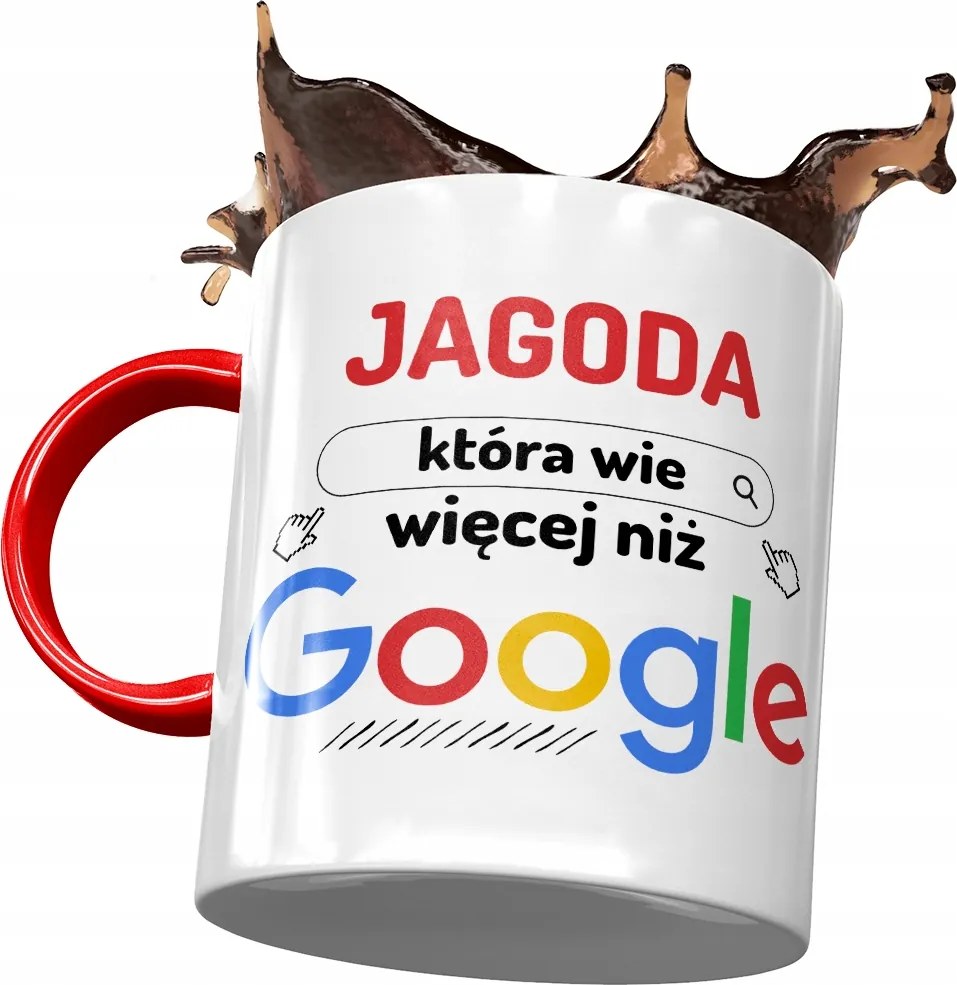 Piros Bögre Bogyó Feleség Barátnő Nyomtatott Fotóval