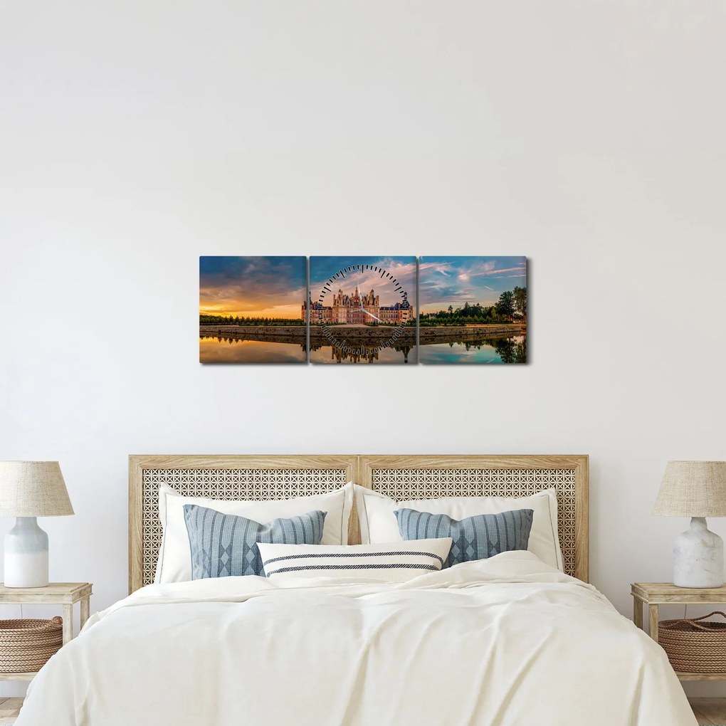 A zár képe (órával) (90x30 cm)
