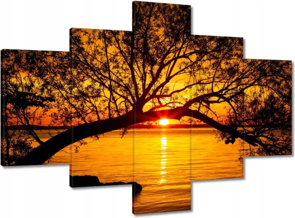 Vászonkép 100x70 Tengerpart Fa Tenger