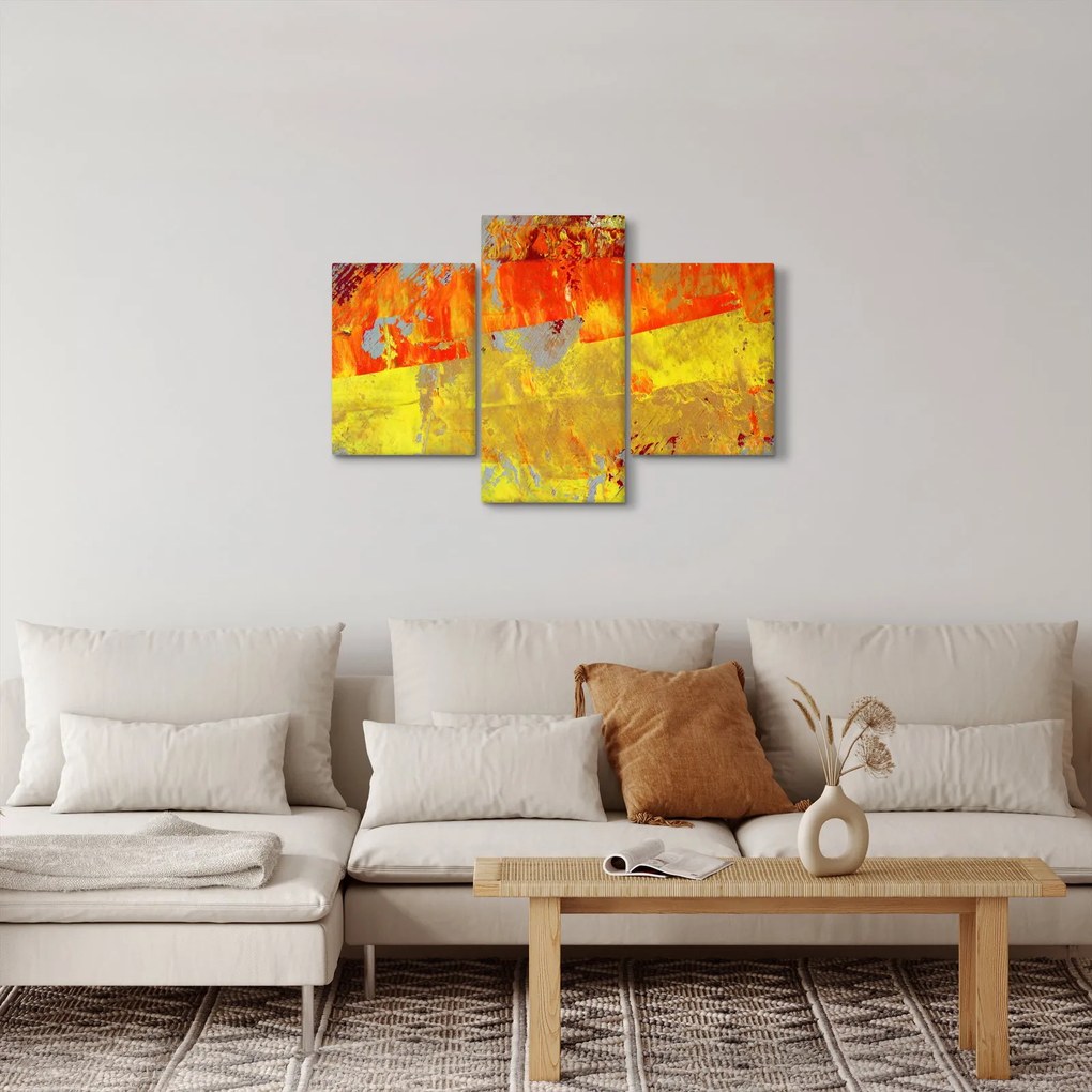 Absztrakció kép - festmény (90x60 cm)