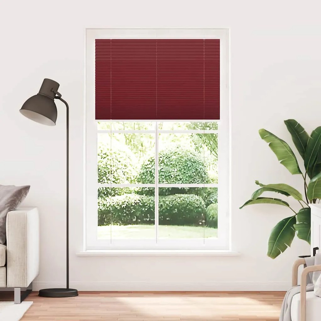 pliszírozott redőny Bordeaux piros 115x200 cm Szövetszélesség