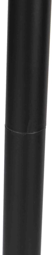 Modern állólámpa fekete, LED-del és érintőképernyős dimmerrel - Berdien