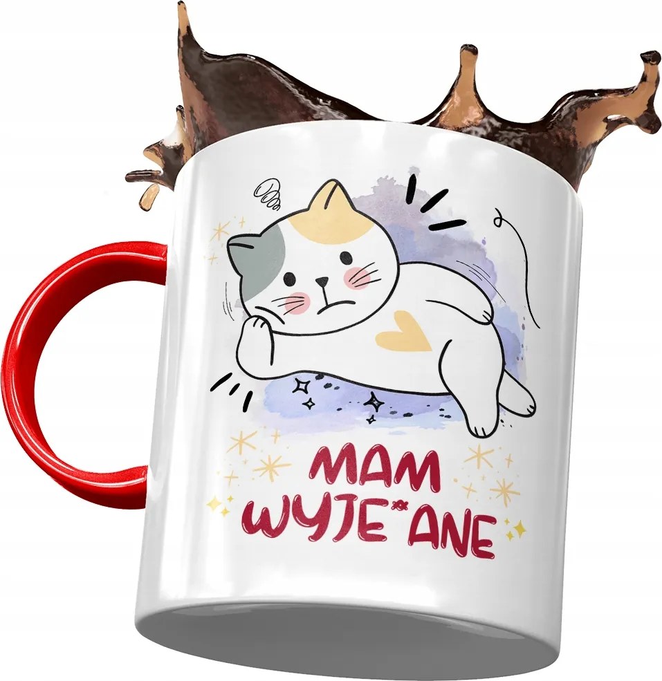 Bögre Piros Vicces Van Kivehető Ajándék Nyomtatott Fotóval