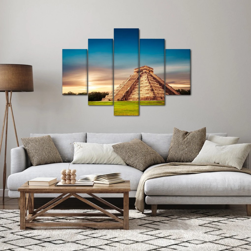 A híres maja emlékmű képe (150x105 cm)