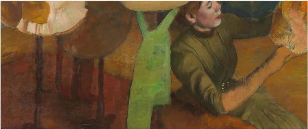 Kép - Edgar Degas, The Millinery Shop, reprodukciók (120x50 cm)