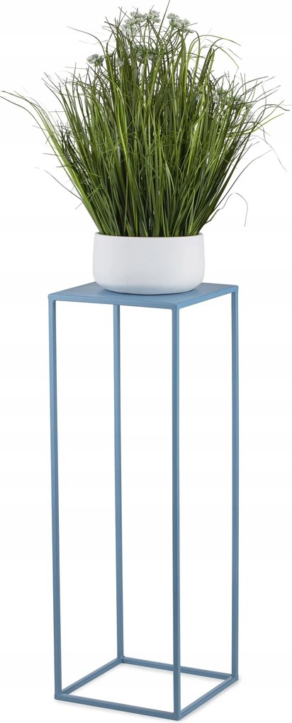 Kék fém álló virágágyás növények virágok szilárd 70 cm loft